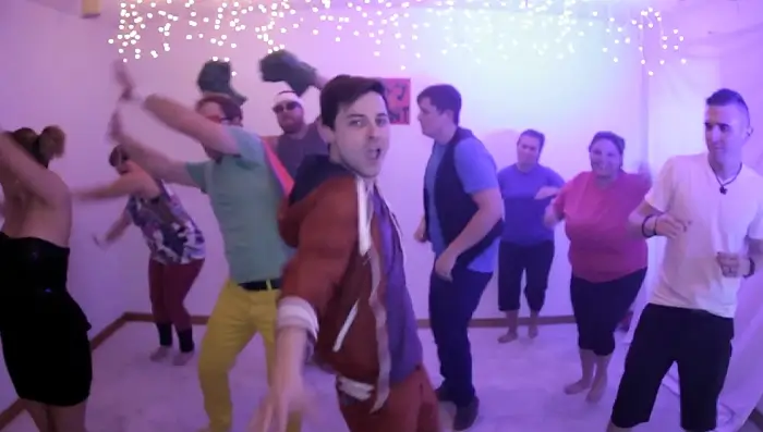 a screenshot from the music video Test Our Bodies by The Getaway